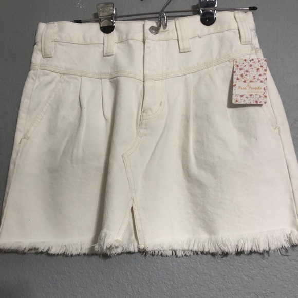Free people skirt Sidecar white denim - Picture 4 of 7